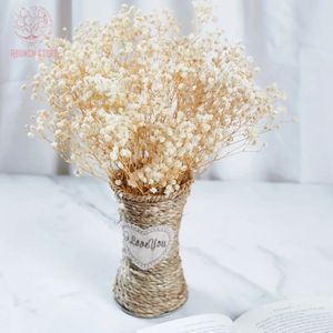 Naturalne świeże wysuszone kwiaty Wedding Boho Boho Wystrój domu Gypsophila Eternal Baby Breath Bouquet Valentines Prezent Paniculata 240422