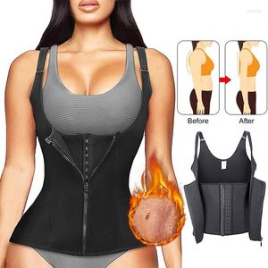 Waist Support Belt For Women Body Shaper Cincher With Strap And Zipper Perfect Sports Sweat Sauna Slimming Workout Vest