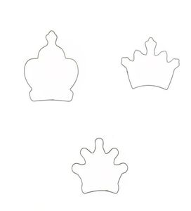 Formy do pieczenia morepot 3pcsset Cookie Crown Crown Projekt kremówek ciastka ciastka stali nierdzewna formy ciasto ddecoration 8082532