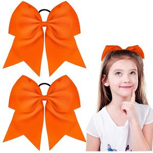 20pcs/ Packs Jumbo Cheerleading Bow 8 Inch Cheer Hair Bows Large Cheerleading Hair Bows with Ponytail Holder for Teen Girls Softball Cheerleader Outfit Uniform