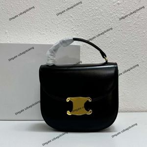 High-end brand Bags Women's Single Shoulder Crossbody Handbag Purse Fashion Design Handheld Semi-round Saddle Bag New Genuine Leather Portable Messenger Bag