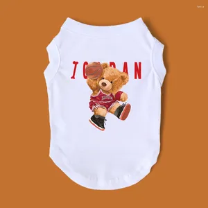 Koszykarz z odzieży dla psów wiosna lato małe medium chihuahua Yorkie Frenchie Pet Casual Ubrania Puppy Costlet Singlet