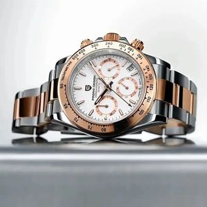 Pagani Design Mens Watches Najlepsze marka luksusowa kwarcowa zegarek na nadgarstek Mężczyzn chronografu ze stali nierdzewnej Relogio Masculino 240419