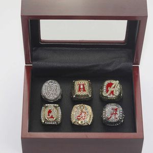 Band Rings 6 Ncaa University of Alabama Red Tide University Championship Ring Set Box