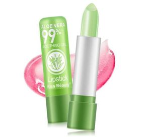 120pcslot DHL Makeup Lipstick Waterproof Lipgloss Color Changing Long Lasting Lip Stick Aloe vera lip balm Cosmetic3678336