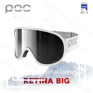 Óculos originais da marca POC Retina dupla camadas antifog de máscara de esqui de máscara de esqui esqui mulheres snowboard snowboard clareza sutro 146