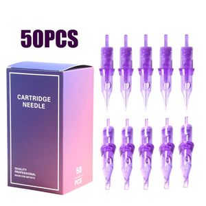 50/100st Professional #10 Standard Tattoo Needles Cartridge 3RL 7RL 7RS 5RM 7RM 9RM 9M1 Engångsbryn Makeup Tattoo Needles 240424