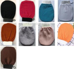 9colors Banath Brushs Hammam Crubbing Glove Двухсторонний отшелушивающий перчатки Марокко скраб полотенце