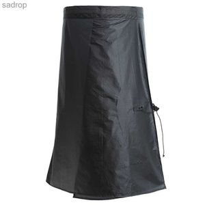 Röcke wasserdichte leichte Regenmantel -Camping -Regenmantel Rain Coat Sile Nylon XW