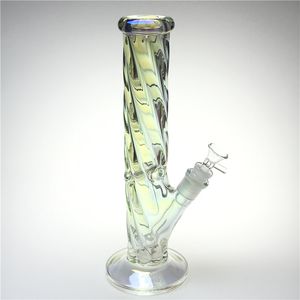 12 Inch Rotating Threaded Glass Bong Water Pipes with Thick Pyrex Colorful Oil Rigs Beaker Heady Glass Recycler Water Bongs