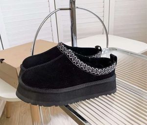 Tazz Ankle Fur Boots 디자이너 호주 플랫폼 플랫폼 부츠 여자 실내 호주 슬리퍼 두꺼운 바닥 진짜 가죽 따뜻한 푹신한 부티프5D