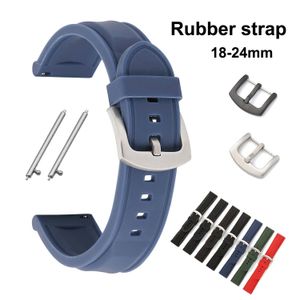 Quick Release Pins Sport Rubber Watch Strap 18mm 20mm 22mm 24mm Replacement Silicone Watchband Waterproof Wrist Watch Band Belt 240409