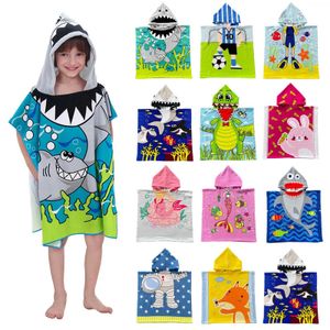 Handdukar kläder baby tillbehör Cartoon Bay badhandduk barns hoodie bay badhandduk bomullshandduk barns badkar2404