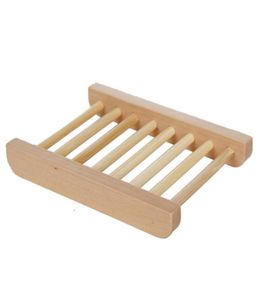 Whole Natural Bamboo Home Use Wooden Storage Holder Soap Dishes Wooden Craft Bathroom Soap Tray Soap Rack Box Container DH01797539549