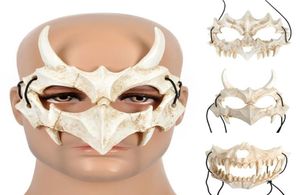 Drago anime giapponese God Scheletro Maschera a mezza faccia Maschera Halloween Costume Prop x7ya3209347