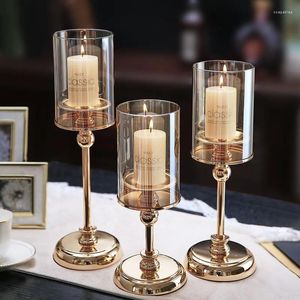 Candle Holders Romantic Candlelight Dinner Props Candlestick Ornaments Table Home Decoration Wedding