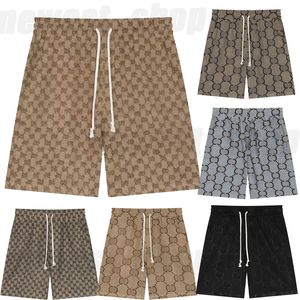 Summer designer Luxury Mens shorts Beach pants classic jacquard drawstring knit letter khaki casual splicing geometric pant trunks breeches