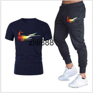 Mens Designer Tracksuit Sportswear Set Rands 2024 Summer Casual Breattable T-Shirts + Shorts Men S Clothing 2 Piece Set Sportsuits