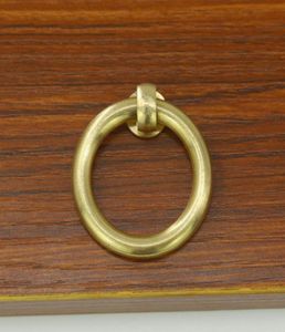 4-6cm Chinese antique simple drawer knob furniture door handle hardware Classical wardrobe cabinet shoe closet cone vintage ring7948922