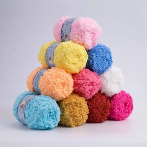 Soft Smooth Yarn Baby Knitting Wool Thick Fiber Velvet Hand Crochet for DIY Sweater 240428