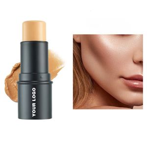 Prywatna etykieta 29G Kompleksowa korektor Bronzer Niestandardowy masa 7 kolorów wodoodporne konturowanie twarzy makijaż biała czarna różowa rurka 240426