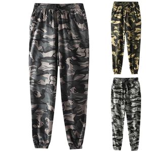 Herrbyxor herr jogger sport byxor basiska ull jogging byxor elastiska midja mens casual byxor kamouflage lapel lösa herr casual byxor j240429