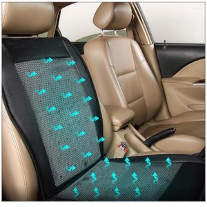 Araba koltuğu kapaklar 12v hava havalandırmalı yaz serin yastık fanı üfleme havalandırma soğutma yeleği