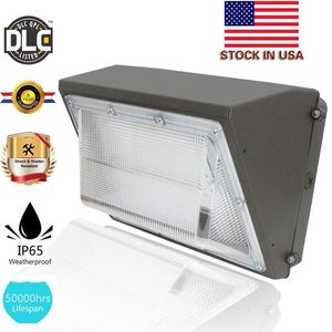 UL DLC godkänna utomhus LED Wall Pack Light 100W 120W Industrial Wall Mount LED-belysning Dagsljus 5000K AC 90-277V med genomsnittlig brunnsförare 216Z