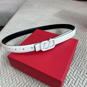 Designer Belt Genuine Leather Belt Fashion Luxury Brand Men Woman Narrow Belt Waistband Ceinture Mens Thin Golden Red Buckle Belt 2.5cm