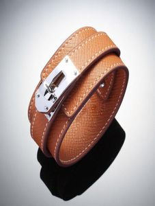 Ювелирные изделия модного бренда настоящий кожаный манжета подлинный кожаный браслет для женщин91723295802641