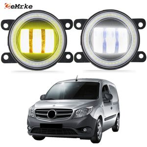 Eemrke LED-Nebelscheinwerferbaugruppe 30W/ 40W für Mercedes-Benz Citan W415 415 2013-2020 mit klarer Cut-Line-Angel-Augen DRL Car PTF Daytime Running Light 12V Fog Lampe