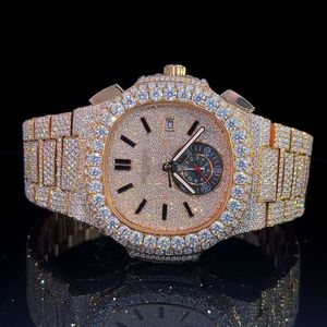 Designer Relógio Trending Custom for Men Iced Out Lab Cultived Countled Watch Hip Hop Diamond Jewelry New Models