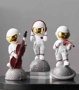 Mini Akcesoria ogrodowe Dekoracja dla żywicy domowej Halloween astronauta figurki salon przestrzeń Man Christmas Decor 213483880