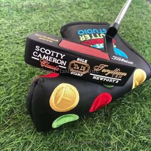 Projektant Sole Stamp Newport 2 Black Golf Putter Special Newport2 Lucky Four Leaf Clover Clover Męskie kluby golfowe Skontaktuj się z nami, aby wyświetlić zdjęcia z logo 277