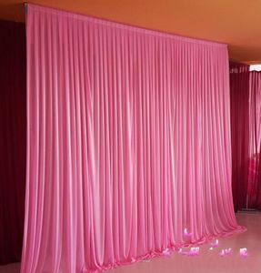 36 m Felebration Party Stage Sfondo Sfondo in raso Drape Drape Pillar Soffitto Decorazione matrimoniale Decorazione Veil6573666