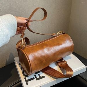 Torby wieczorowe projektowanie torebki 2024 Modna poduszka na ramię pod pacha Crossbody Cylindryczny typ vintage