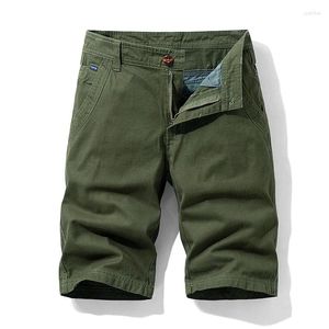 Herren Shorts Green Cargo Männer Baumwolle Bermuda Männlich 2024 Sommer Baggy Military Reißverschlusshose Taktisch