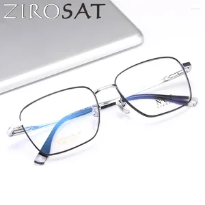 Sunglasses Frames ZIROSAT T005 Optical Glasses Pure Titanium Frame Prescription Eyeglasses Rx Men For Male Eyewear