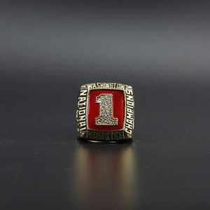 Rings de banda NCAA 1991 University of Washington Sled Dog Championship Ring Qurn