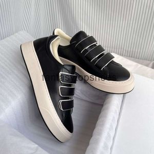 The Row Sneakers TR Runway H Shoes Leather Mary shoes Round Toe Rubber Sole Hook Loop Casual Style Plain Leather Maryh Laceup New Season Fashion Trainers Origi