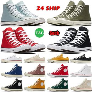 5A Designer Canvas Shoes Mens Spring Summer New 1970 S Canvas Shoes For Men Women Classic Retro Rubber Sole High Top White Red Pink Unisex Casual Shoes Designer Sneaker