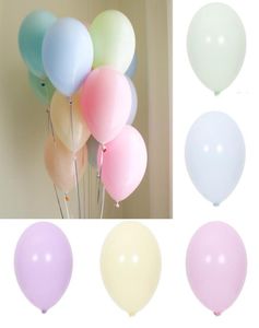 100pcs 12inch Macaron Balloon Wedding Baloons Round gender reveal princess birthday party decorations kids adult mariage L02207308939