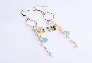 Dangle Chandelier Pearl Earrings For Women Luxury Gemstones Designer Gift Fashion Charm Chinese Stone Talismans Jewelry Natural 5025234