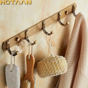 Antique Robe HookBlack Clothes Hook Brass FinishBathroom Hardware Product Hookswall hook Bathroom Accessories 240428