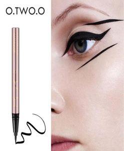 Otwoo Beauty Cat Style Black Longlasting Waterproof Liquid Eyeliner Eye Liner Pen Pencil Makeup Cosmetic Tool Drop Ship 12 PCS9433609