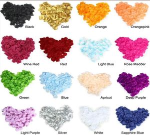 5000pcs Confetti Silk Rose Petals Favors Flower 12 Colors for Wedding Party Decoration Romantic Birthday Decoration8105600