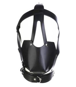 BDSM Donkey Mouth Gag Muzze Sex Toys Head Harness Bondage Gear Restraints Fetish Spela vuxna produkter Black8397992