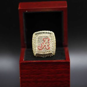 Band Rings Ncaa 2018 University of Alabama Champion Ring Multilayer Diamond Design Fans Pz1n