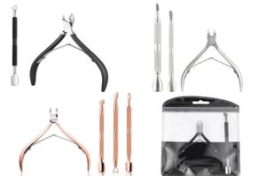 Removedor de colher de cutícula de aço inoxidável Removedor de empacotador Clipper Manicure Manicure Pedicure Toe Trimmer Plier ScisSors7217418