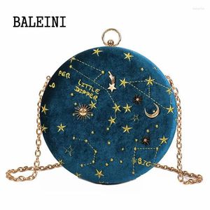 Сумки на плече 2024 Starry Sky Circular Fashion замшевая сумка цепочка пояс женский кросс -кубик